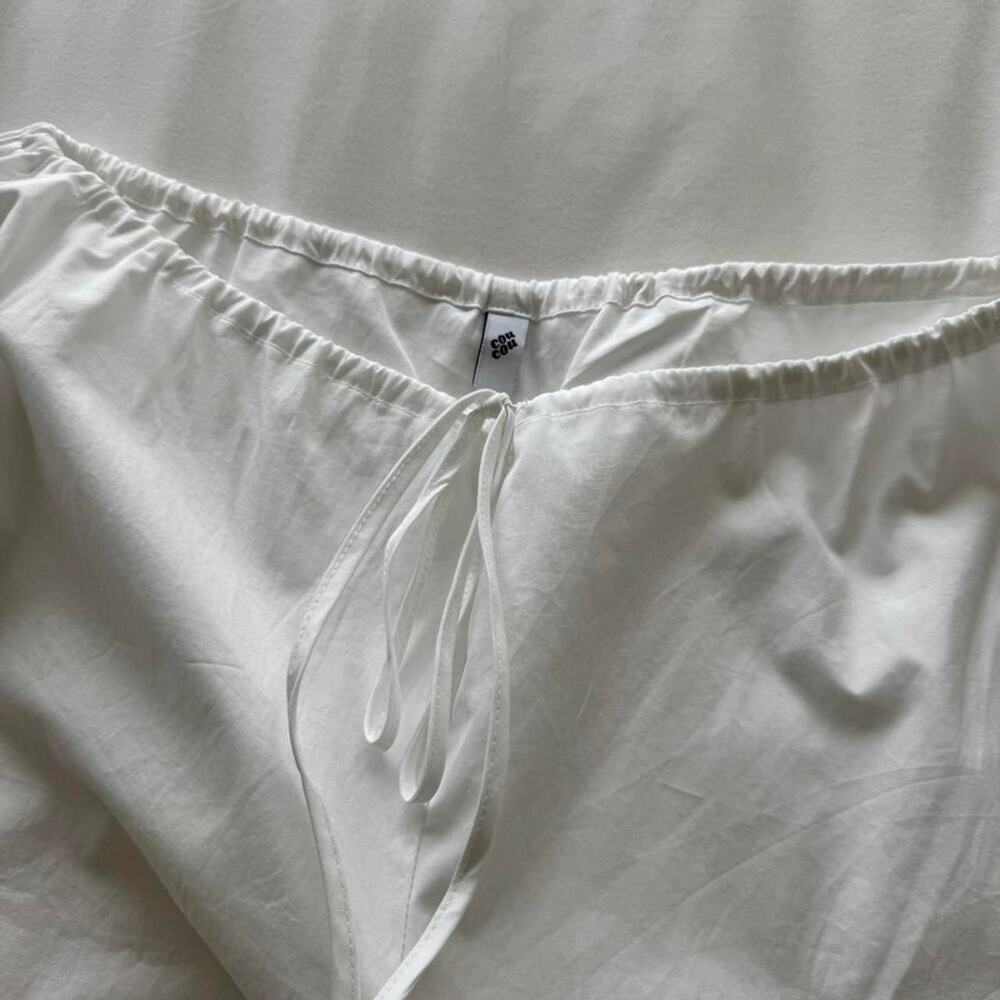 Coucou intimates white cotton capri pants - Picture 4 of 4
